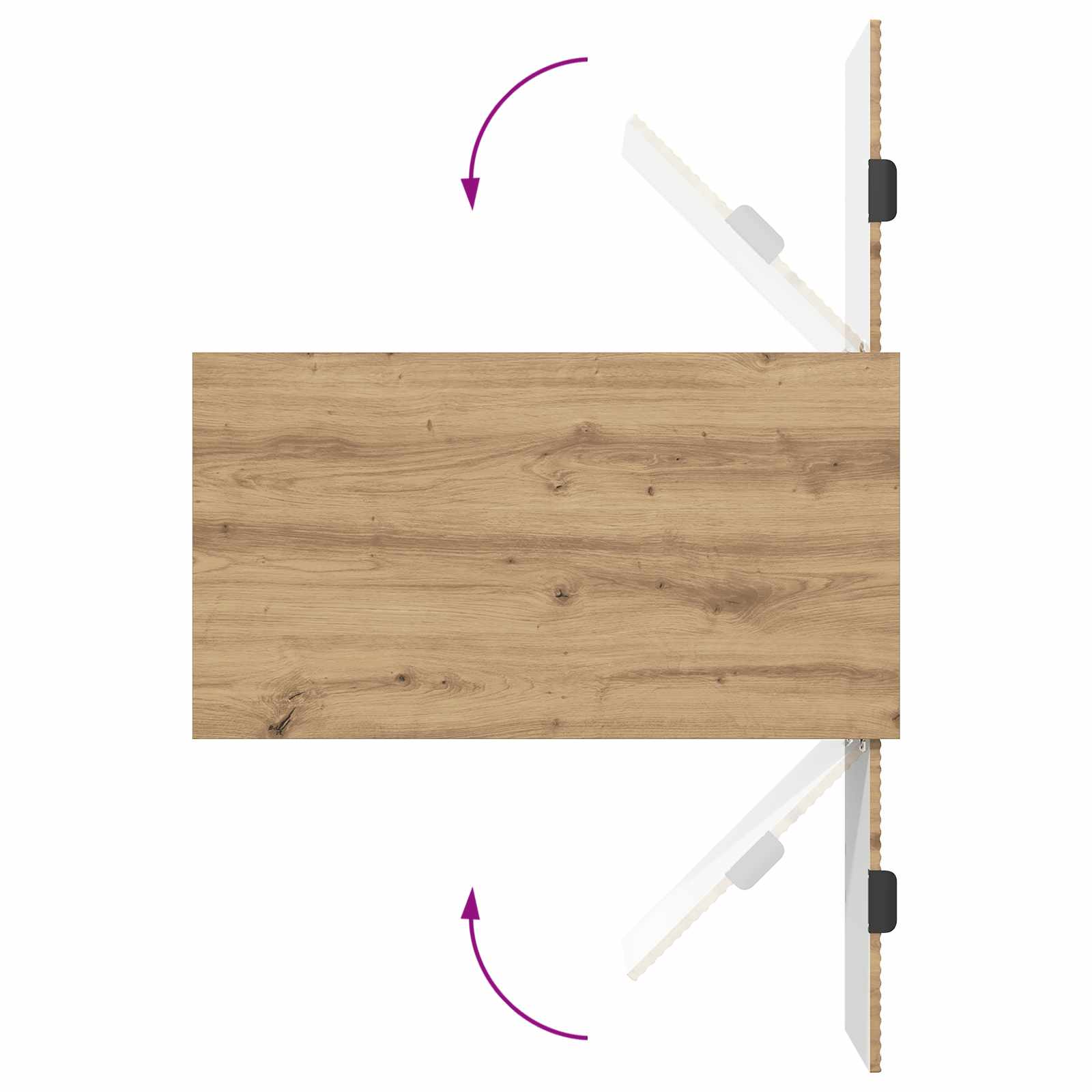 Couchtisch Artisan-Eiche 90 x 49 x 46 cm Holzwerkstoff