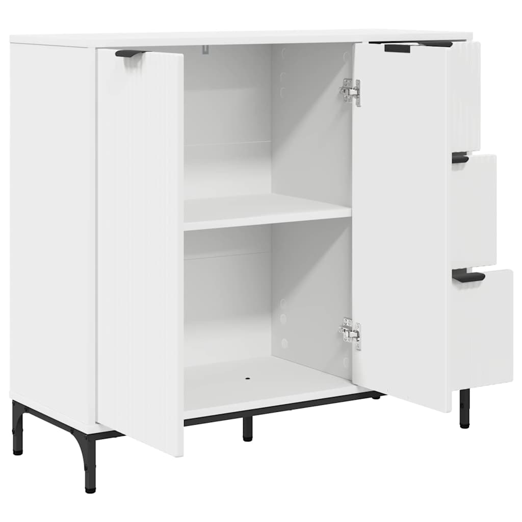 Sideboard Weiß 89,5 x 33 x 82 cm Holzwerkstoff