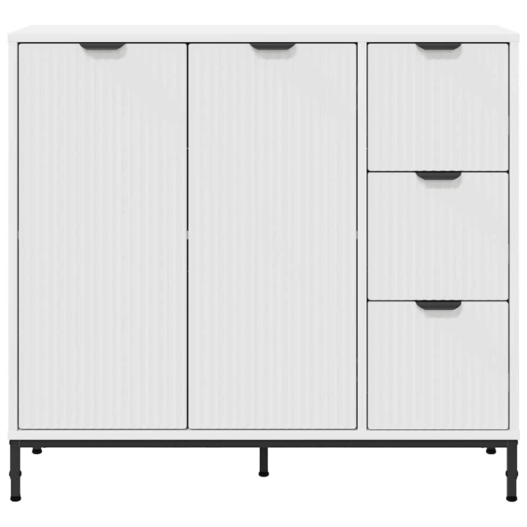 Sideboard Weiß 89,5 x 33 x 82 cm Holzwerkstoff