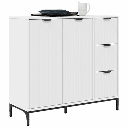 Sideboard Weiß 89,5 x 33 x 82 cm Holzwerkstoff