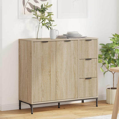Sideboard Sonoma-Eiche 89,5 x 33 x 82 cm Holzwerkstoff