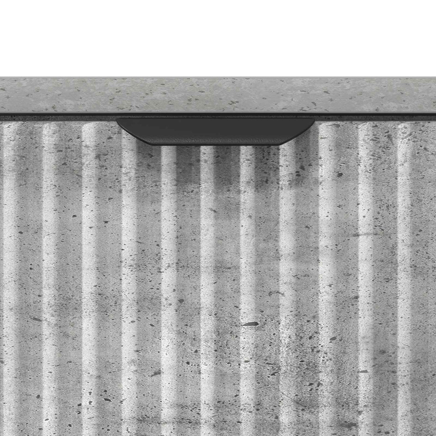 Nachttisch Betongrau 63,5 x 36 x 61 cm Holzwerkstoff