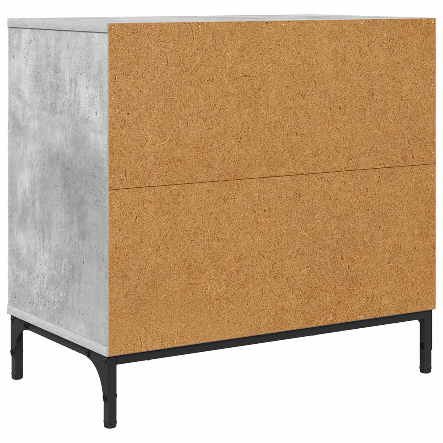 Nachttisch Betongrau 63,5 x 36 x 61 cm Holzwerkstoff