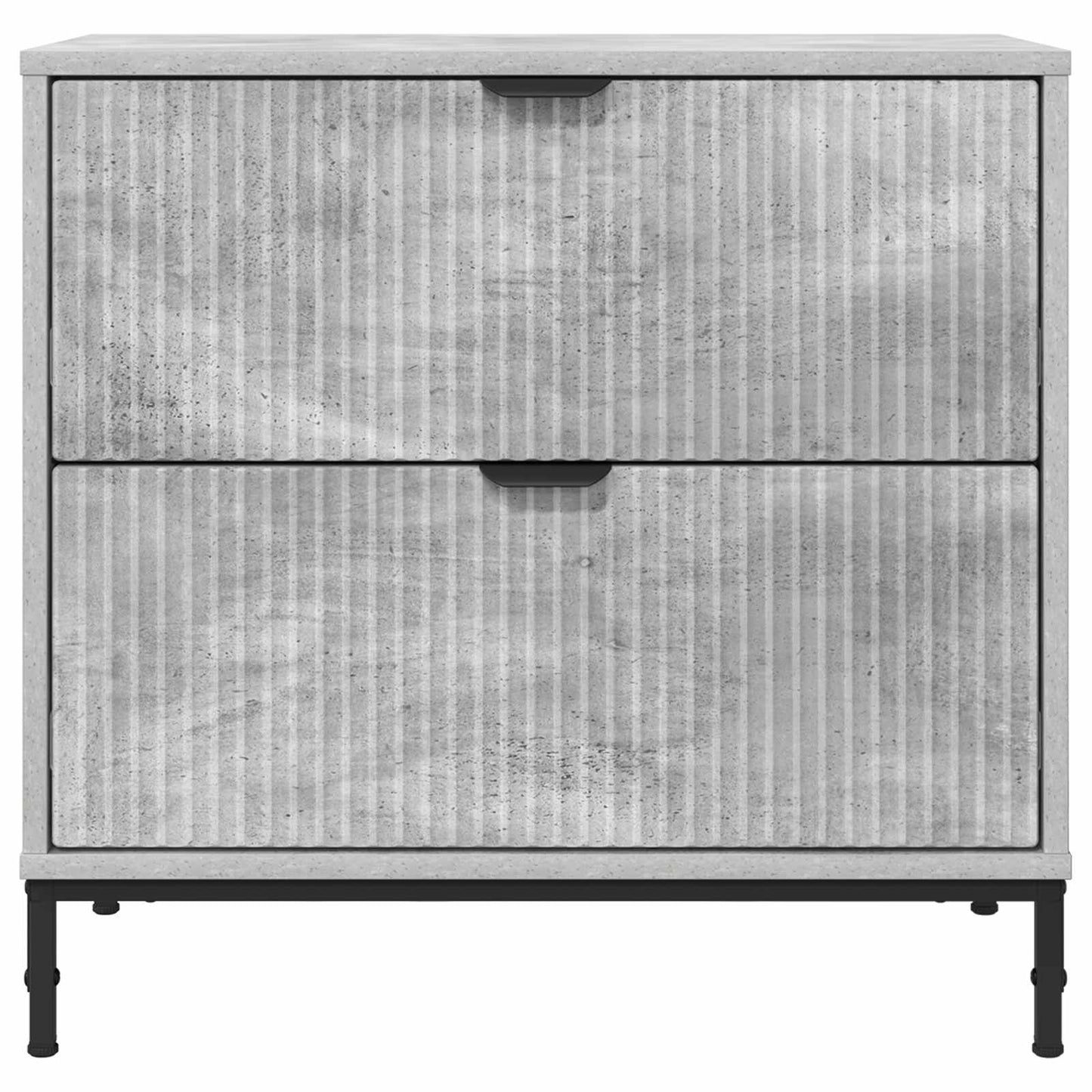 Nachttisch Betongrau 63,5 x 36 x 61 cm Holzwerkstoff
