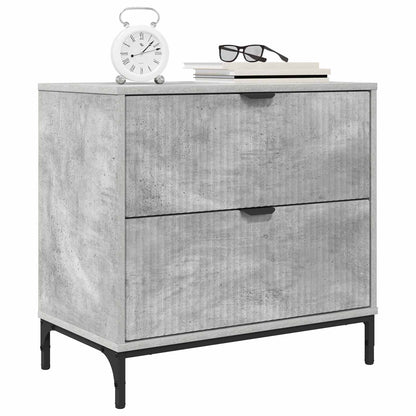 Nachttisch Betongrau 63,5 x 36 x 61 cm Holzwerkstoff