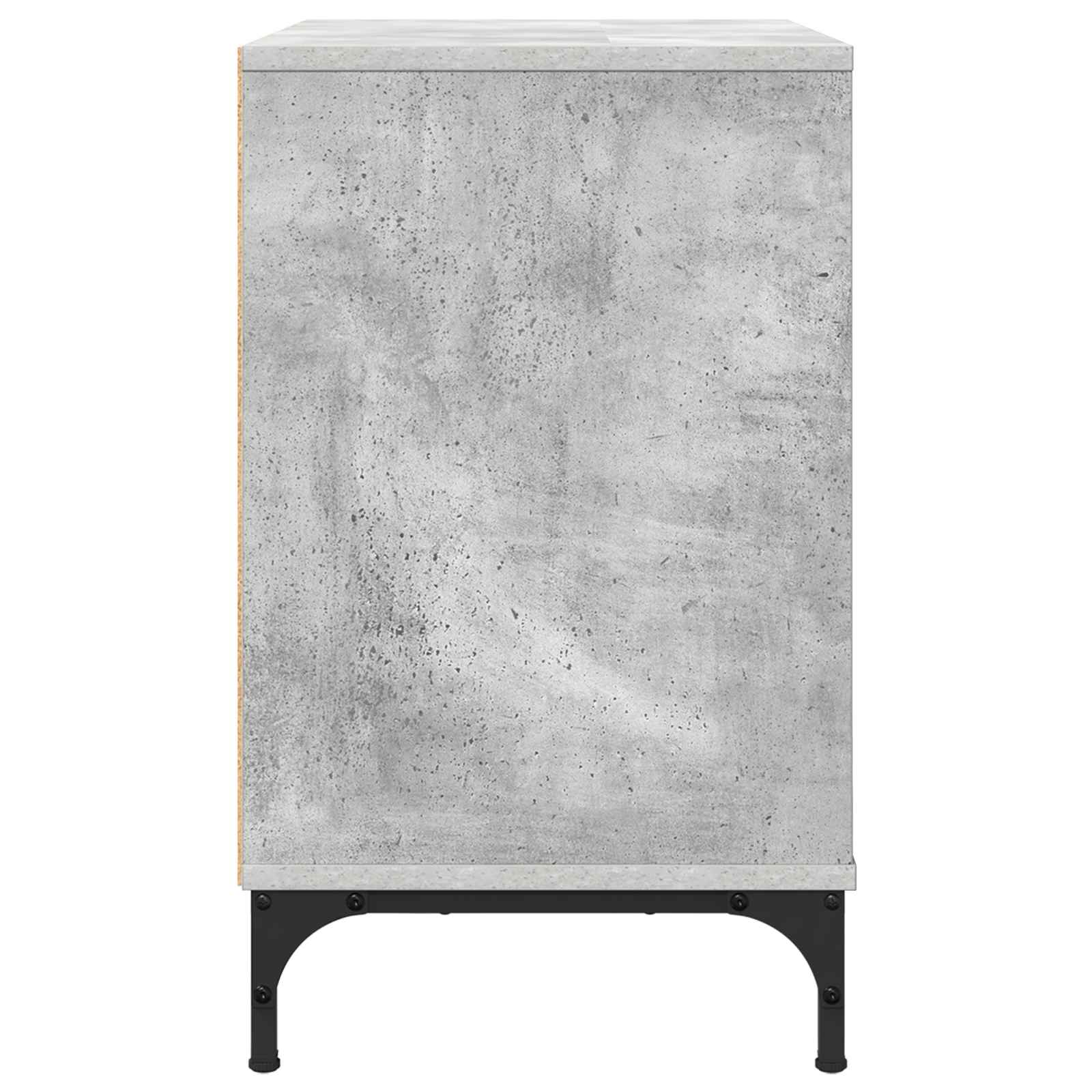 Nachttisch Betongrau 63,5 x 36 x 61 cm Holzwerkstoff