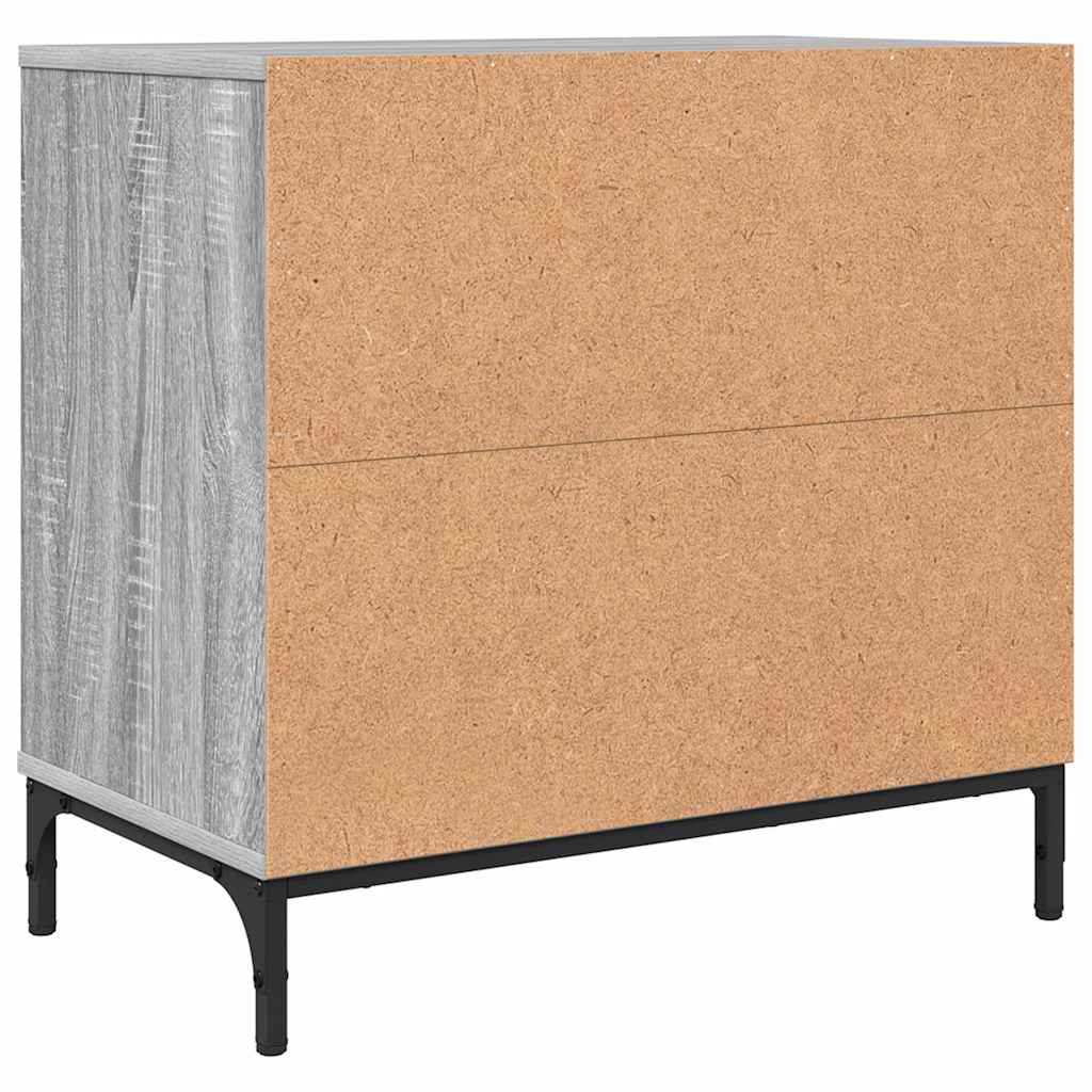 Nachttisch Grau Sonoma 63,5 x 36 x 61 cm Holzwerkstoff