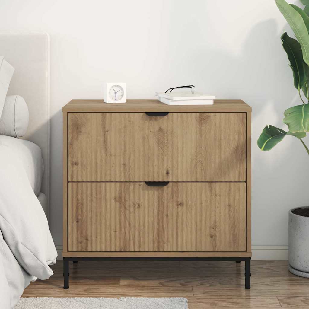 Nachttisch Artisan-Eiche 63,5 x 36 x 61 cm Holzwerkstoff