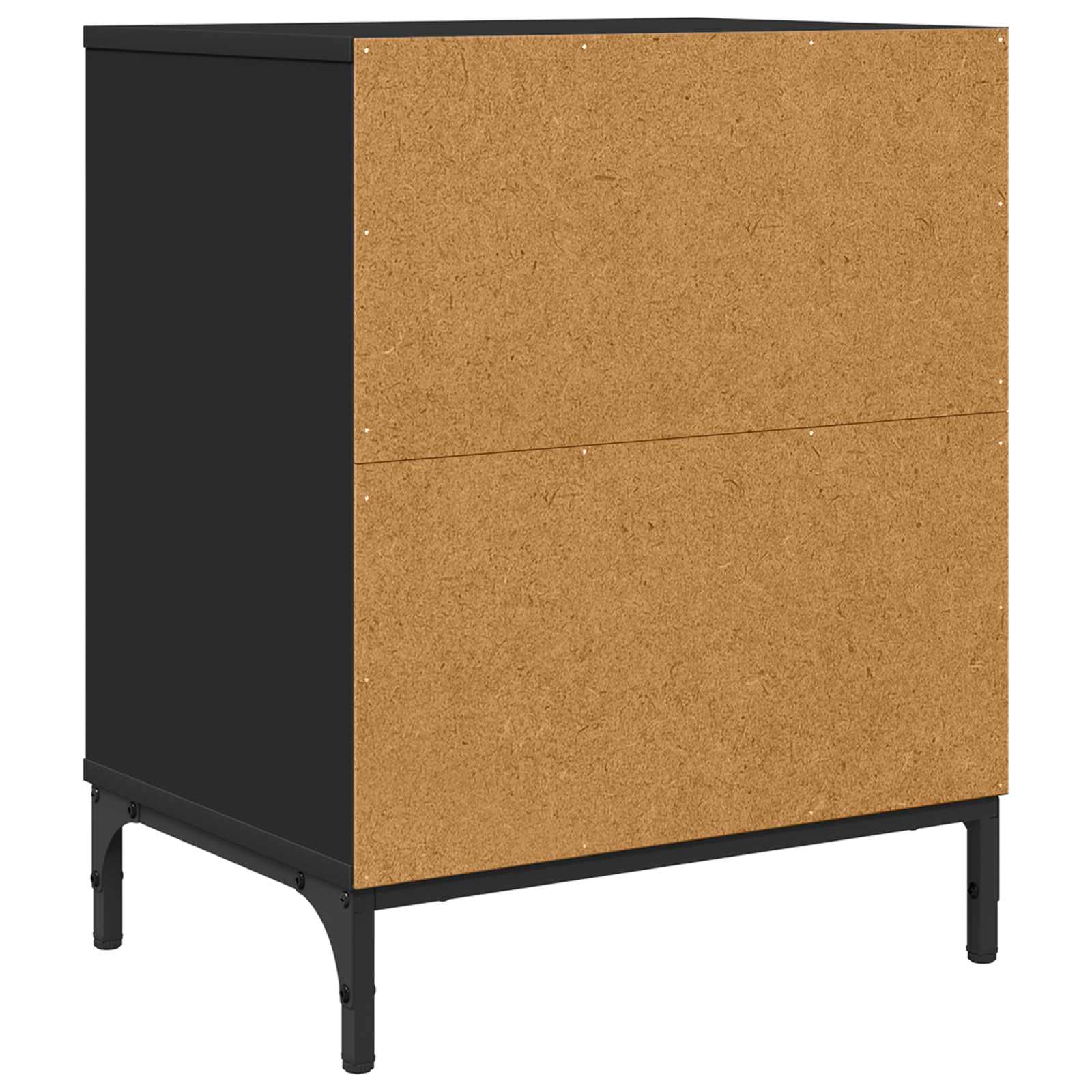 Nachttisch 2 Stk. Schwarz 49 x 36 x 61 cm Holzwerkstoff