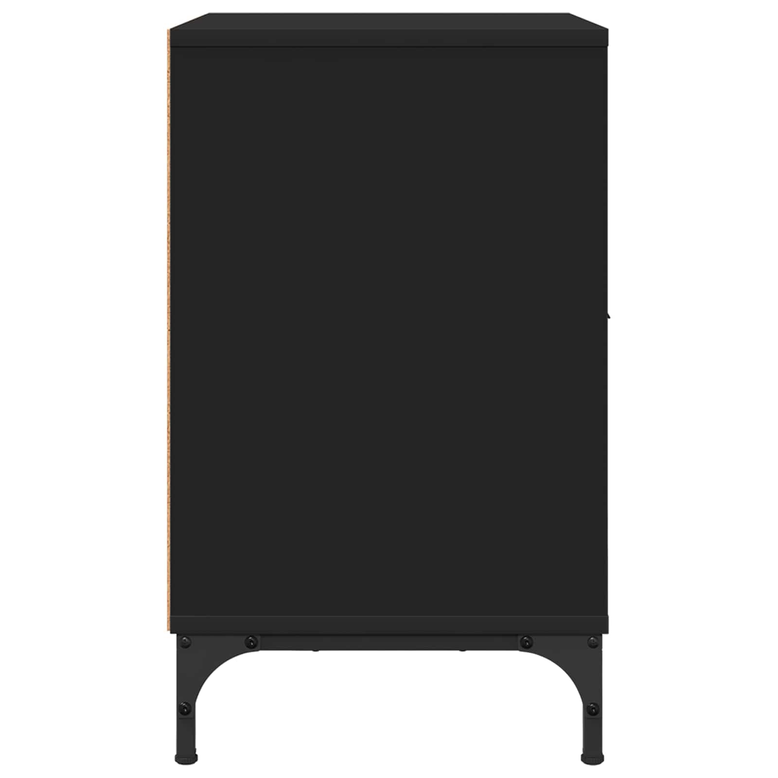 Nachttisch 2 Stk. Schwarz 49 x 36 x 61 cm Holzwerkstoff