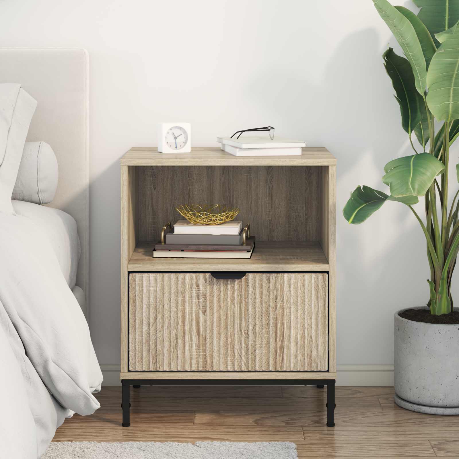 Nachttisch Sonoma-Eiche 49 x 36 x 61 cm Holzwerkstoff