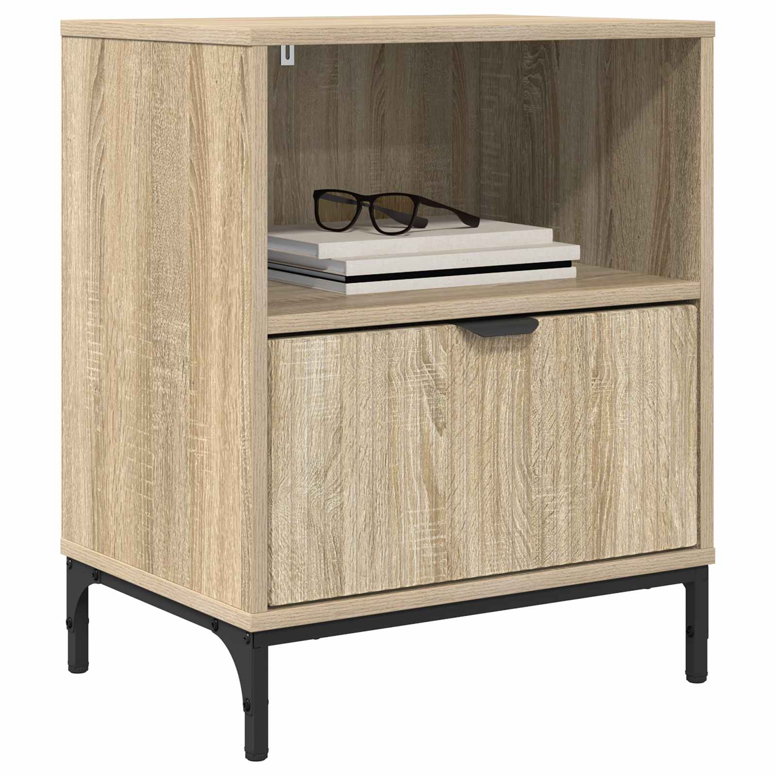 Nachttisch 2 Stk. Sonoma-Eiche 49 x 36 x 61 cm Holzwerkstoff