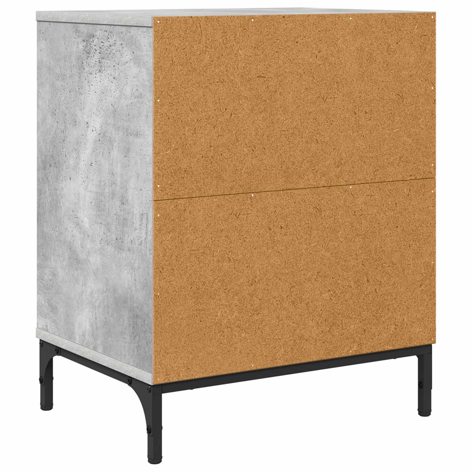 Nachttisch Betongrau 49 x 36 x 61 cm Holzwerkstoff