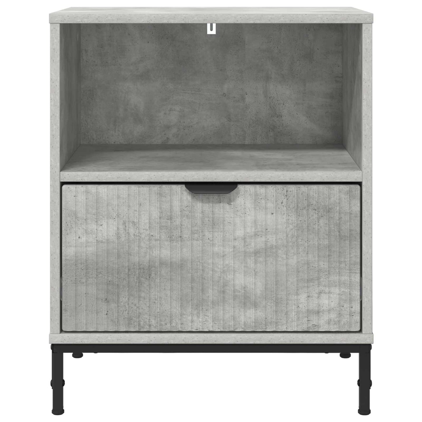 Nachttisch 2 Stk. Betongrau 49 x 36 x 61 cm Holzwerkstoff