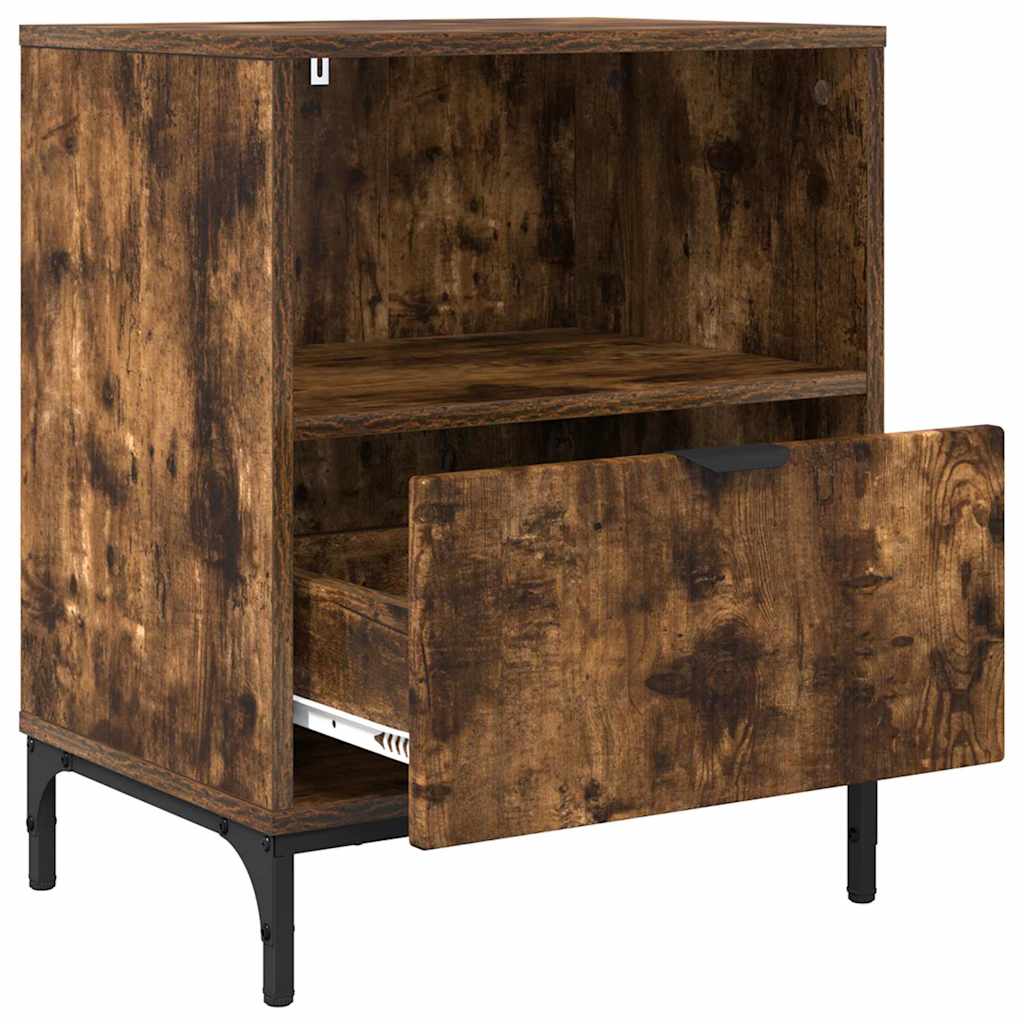Nachttisch Räuchereiche 49 x 36 x 61 cm Holzwerkstoff