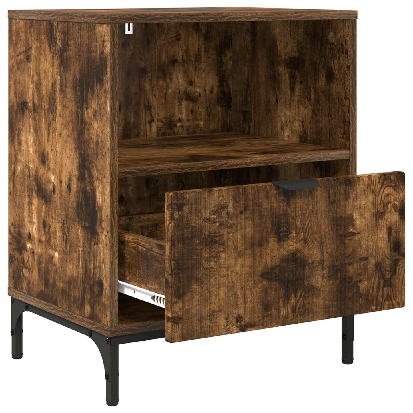 Nachttisch 2 Stk. Räuchereiche 49 x 36 x 61 cm Holzwerkstoff