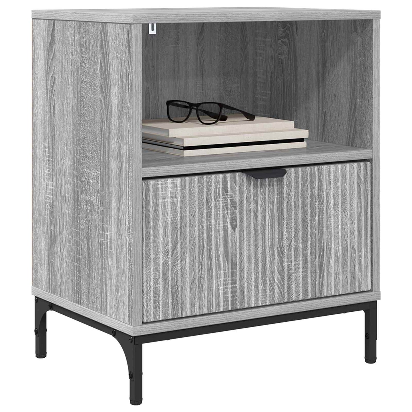 Nachttisch Sonoma-Grau 49 x 36 x 61 cm Holzwerkstoff
