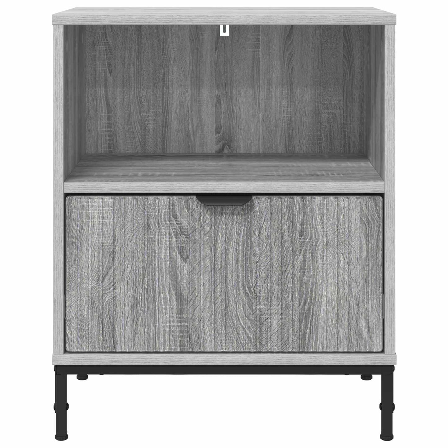 Nachttisch 2 Stk. Sonoma-Grau 49 x 36 x 61 cm Holzwerkstoff