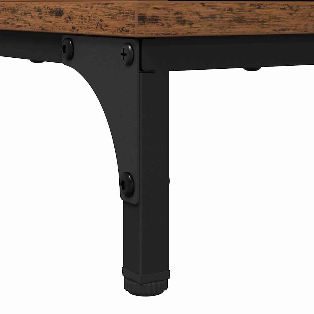 Nachttisch mit Schubladen Altholz 49 x 36 x 61 cm Holzwerkstoff