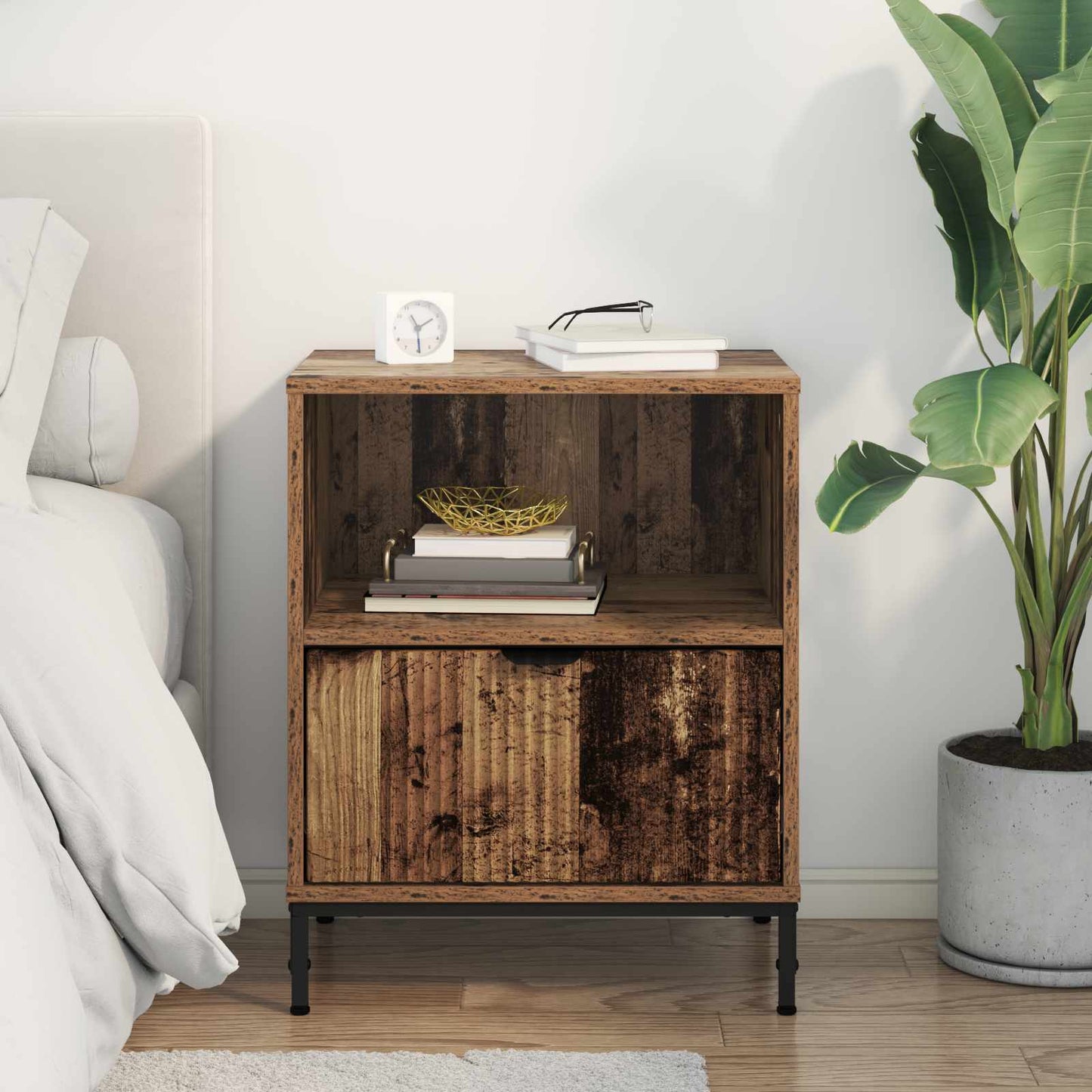 Nachttisch Altholz 49 x 36 x 61 cm Holzwerkstoff