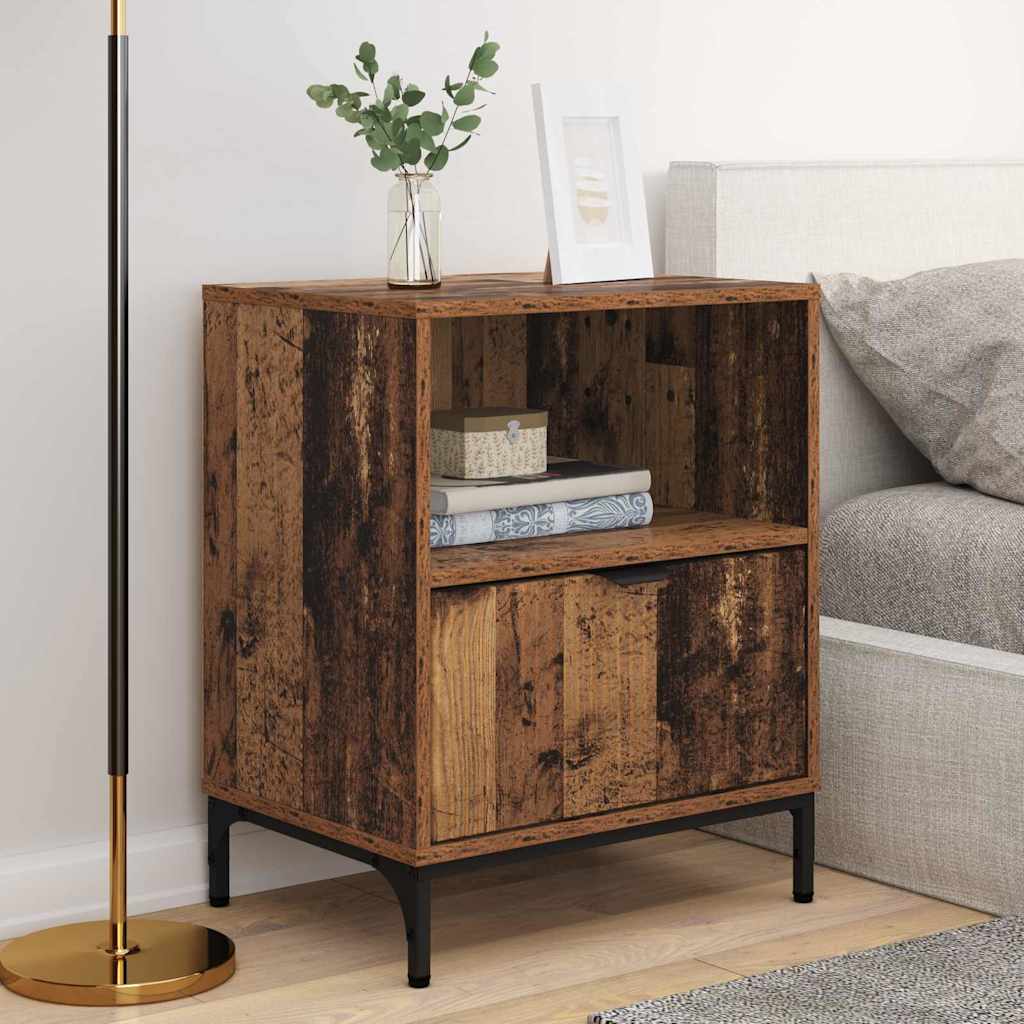 Nachttisch 2 Stk. Altholz 49 x 36 x 61 cm Holzwerkstoff