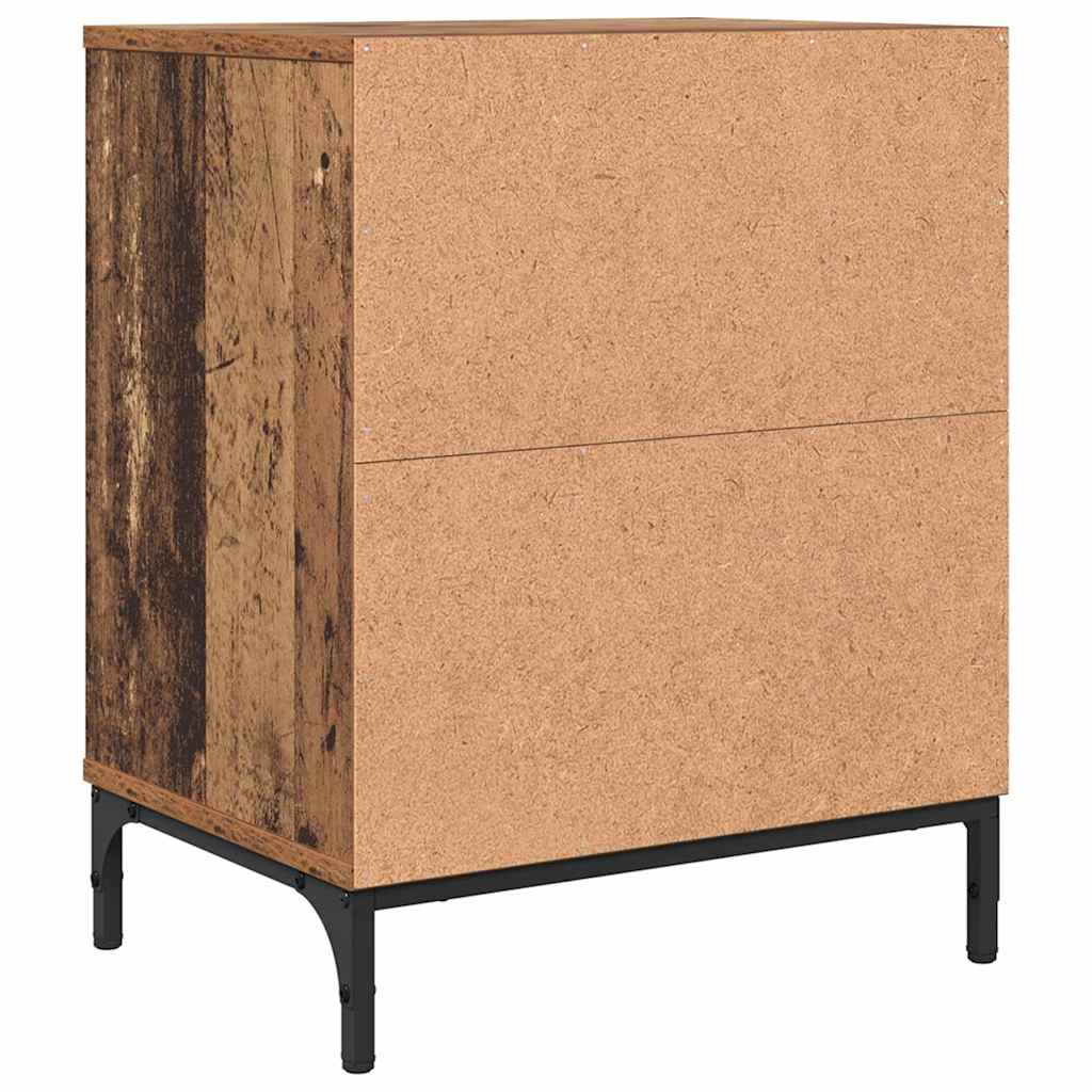 Nachttisch 2 Stk. Altholz 49 x 36 x 61 cm Holzwerkstoff