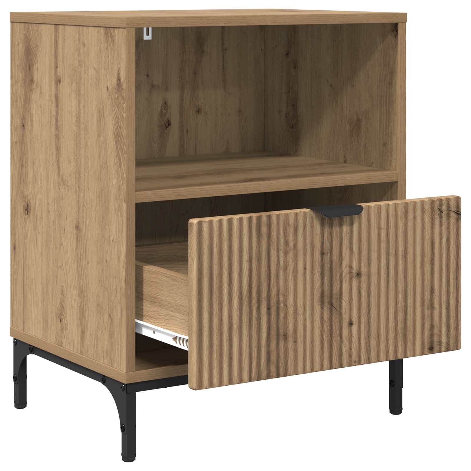 Nachttisch 2 Stk. Artisan-Eiche 49 x 36 x 61 cm Holzwerkstoff