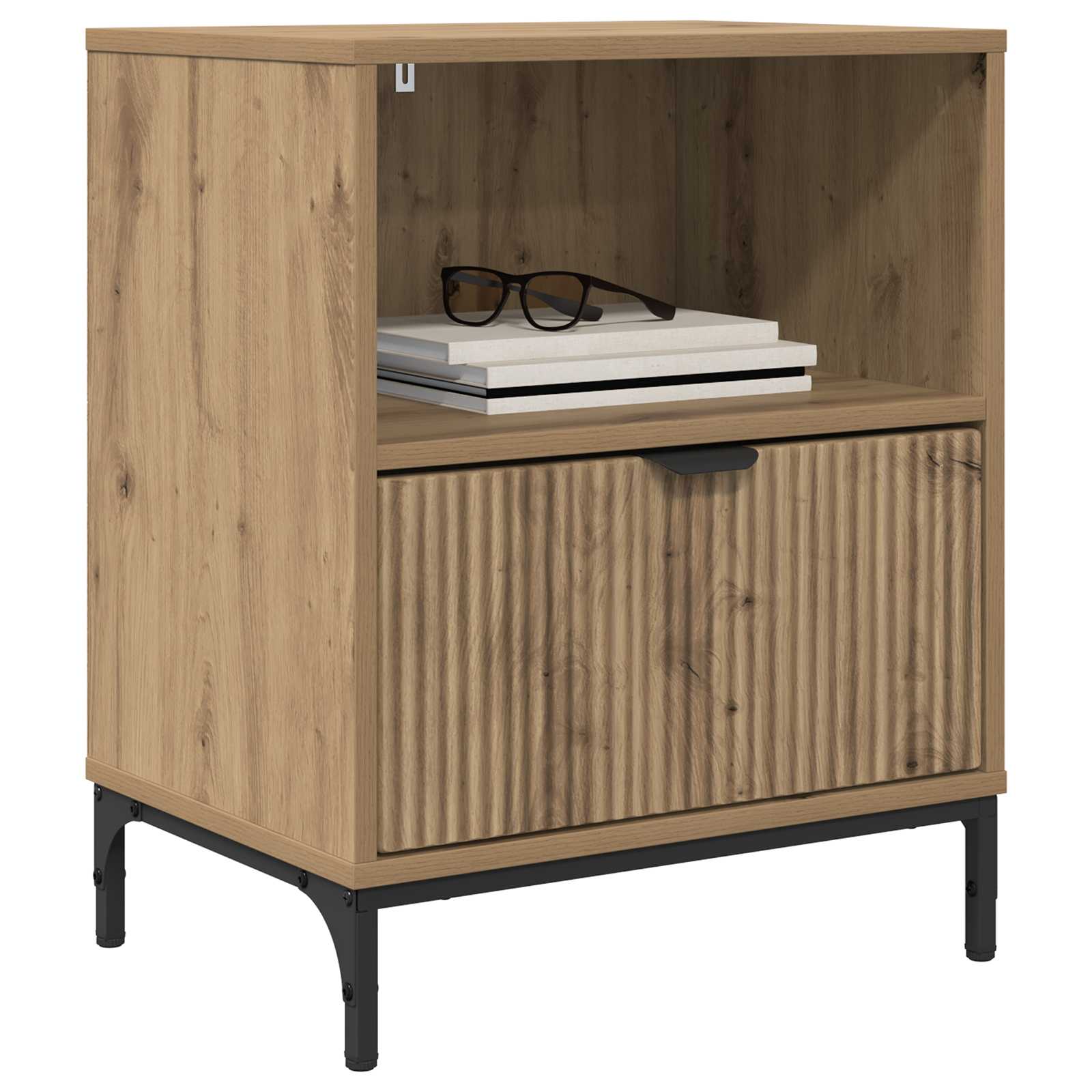 Nachttisch 2 Stk. Artisan-Eiche 49 x 36 x 61 cm Holzwerkstoff