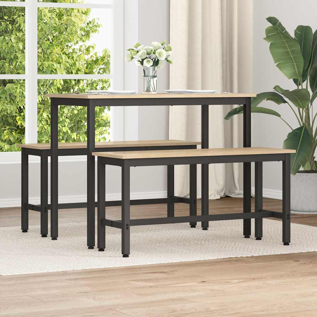 Esstischbank 100 x 32,5 x 48,5 cm 2 stk.