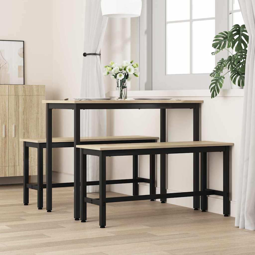 Esstischbank 100 x 32,5 x 48,5 cm 2 stk.