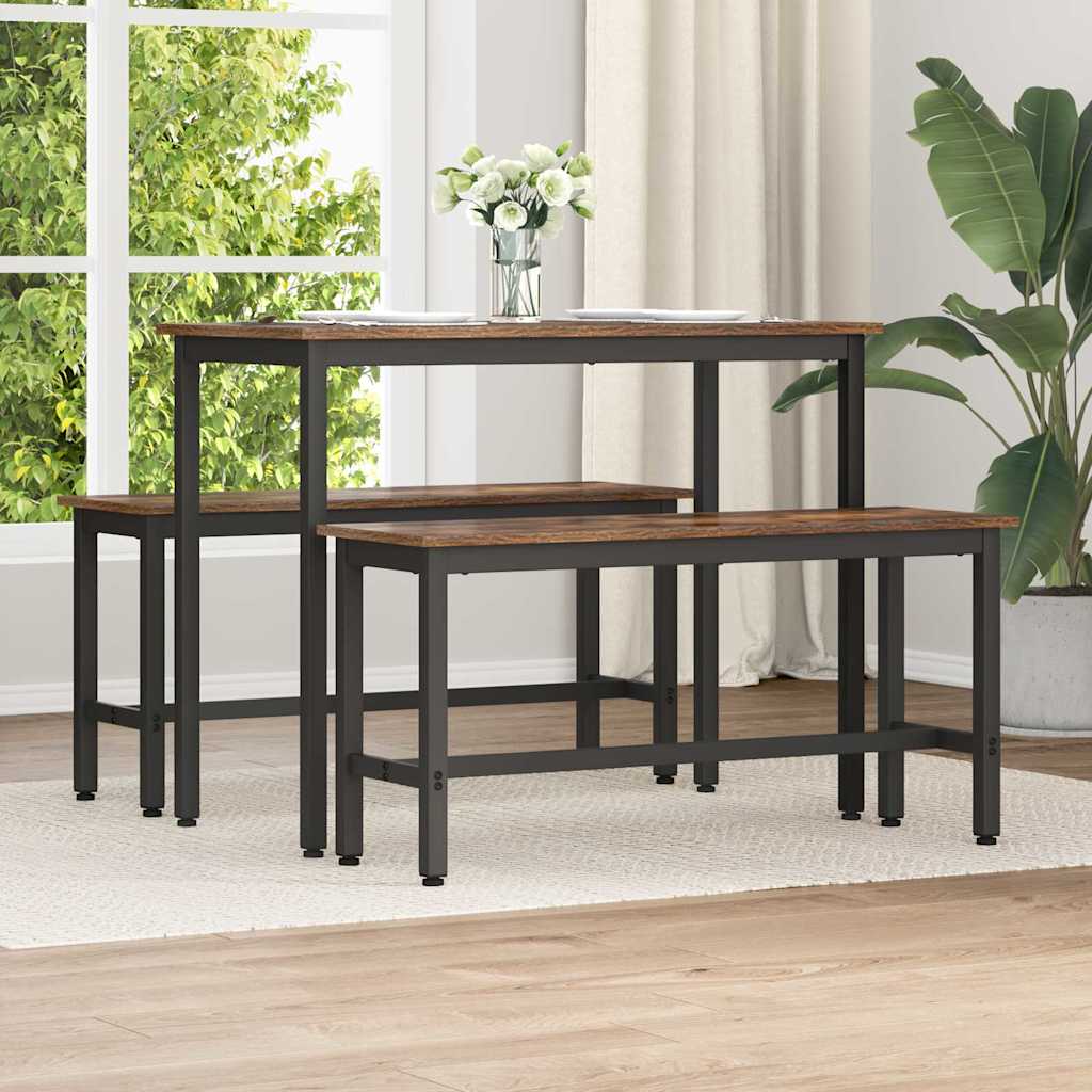 Esstischbank 100 x 32,5 x 48,5 cm 2 stk.