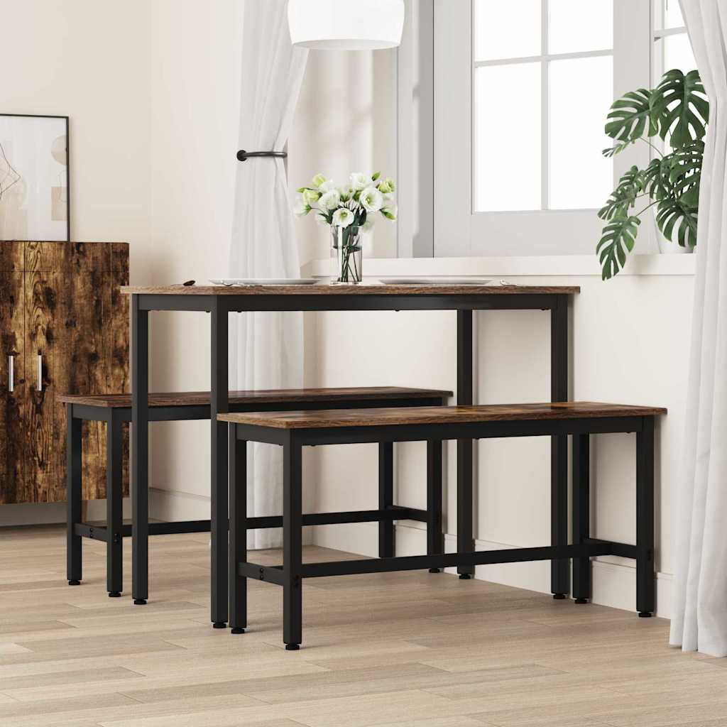 Esstischbank 100 x 32,5 x 48,5 cm 2 stk.
