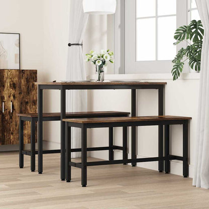 Esstischbank 2 stk. 100 x 32,5 x 48,5 cm