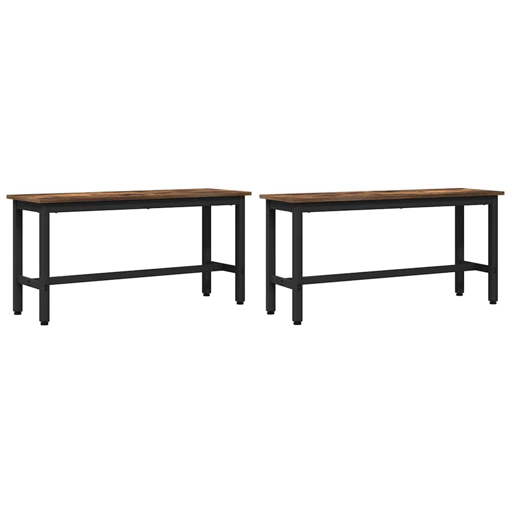 Esstischbank 100 x 32,5 x 48,5 cm 2 stk.