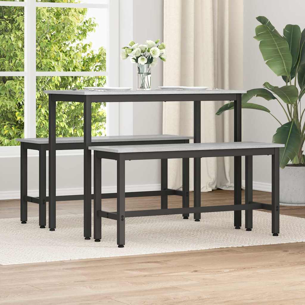Esstischbank Graues Sonoma 100 x 32,5 x 48,5 cm
