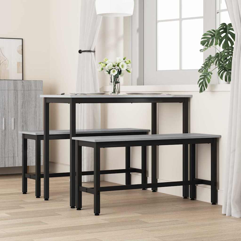 Esstischbank 100 x 32,5 x 48,5 cm 2 stk.