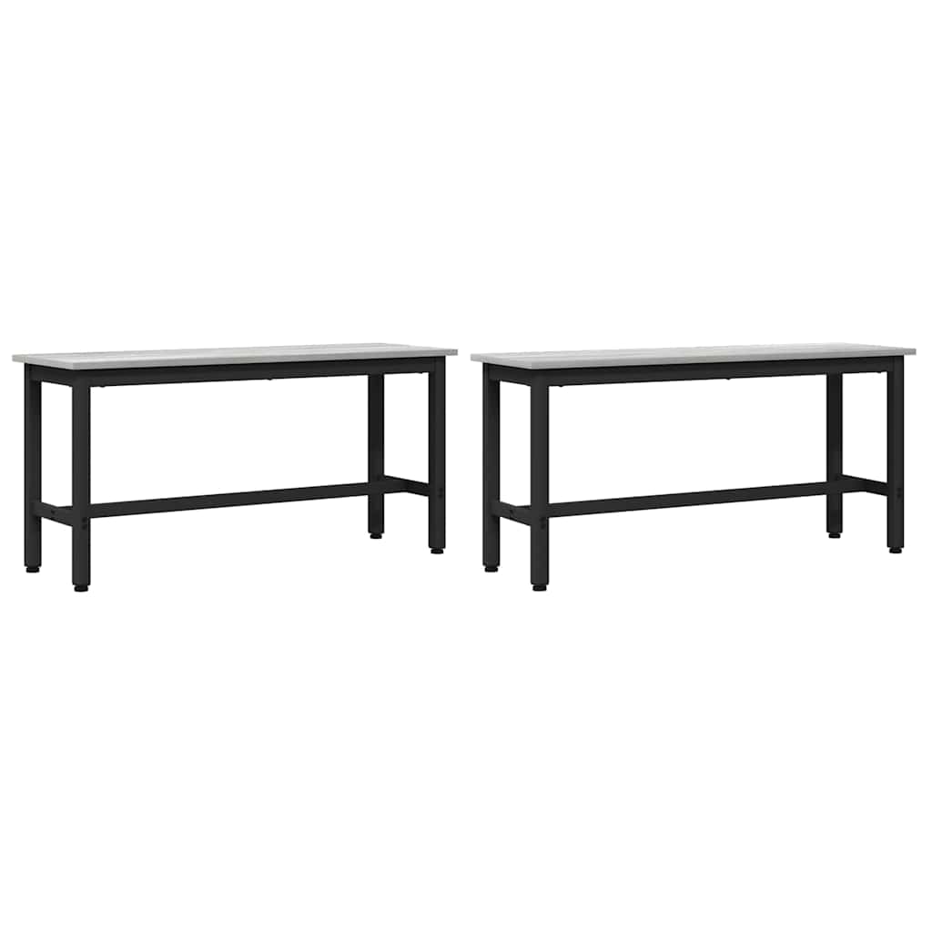 Esstischbank 100 x 32,5 x 48,5 cm 2 stk.