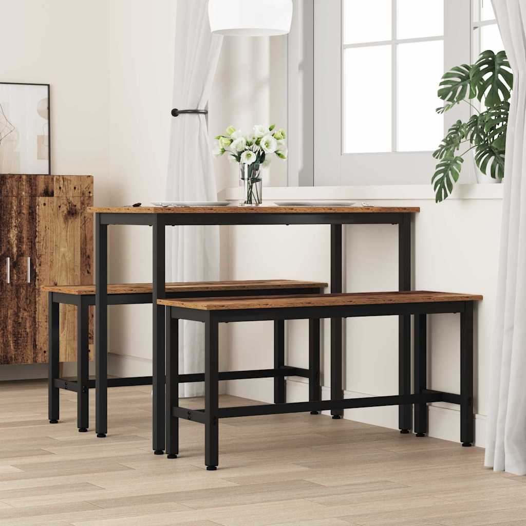 Esstischbank 100 x 32,5 x 48,5 cm 2 stk.