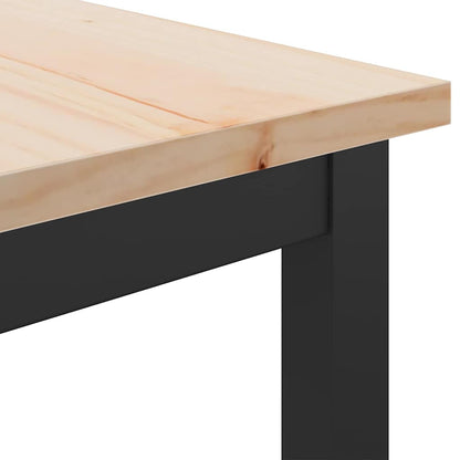 Tisch Natur 100 x 50 x 91 cm Ingenieure Holz und Stahl