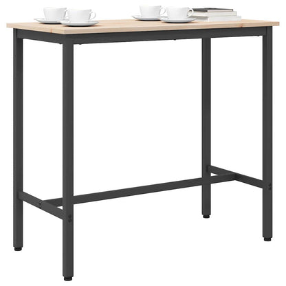 Tisch Natur 100 x 50 x 91 cm Ingenieure Holz und Stahl