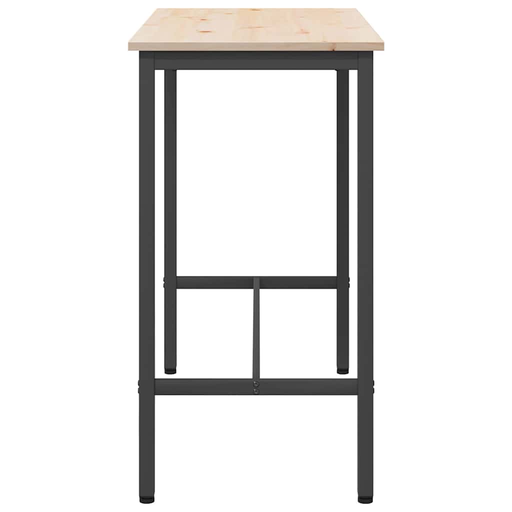 Tisch Natur 100 x 50 x 91 cm Ingenieure Holz und Stahl