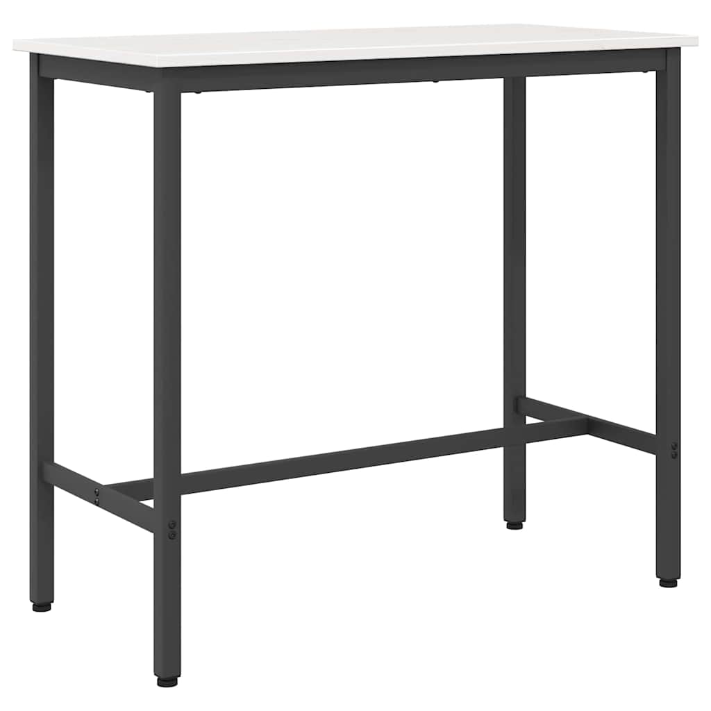 Tisch Weiß 100 x 50 x 91 cm Ingenieure Holz und Stahl