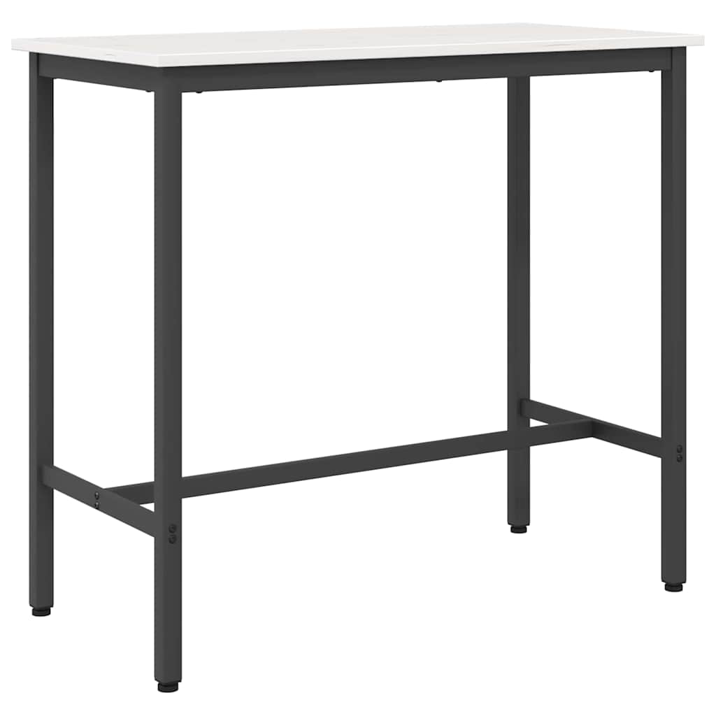 Tisch Weiß 100 x 50 x 91 cm Ingenieure Holz und Stahl