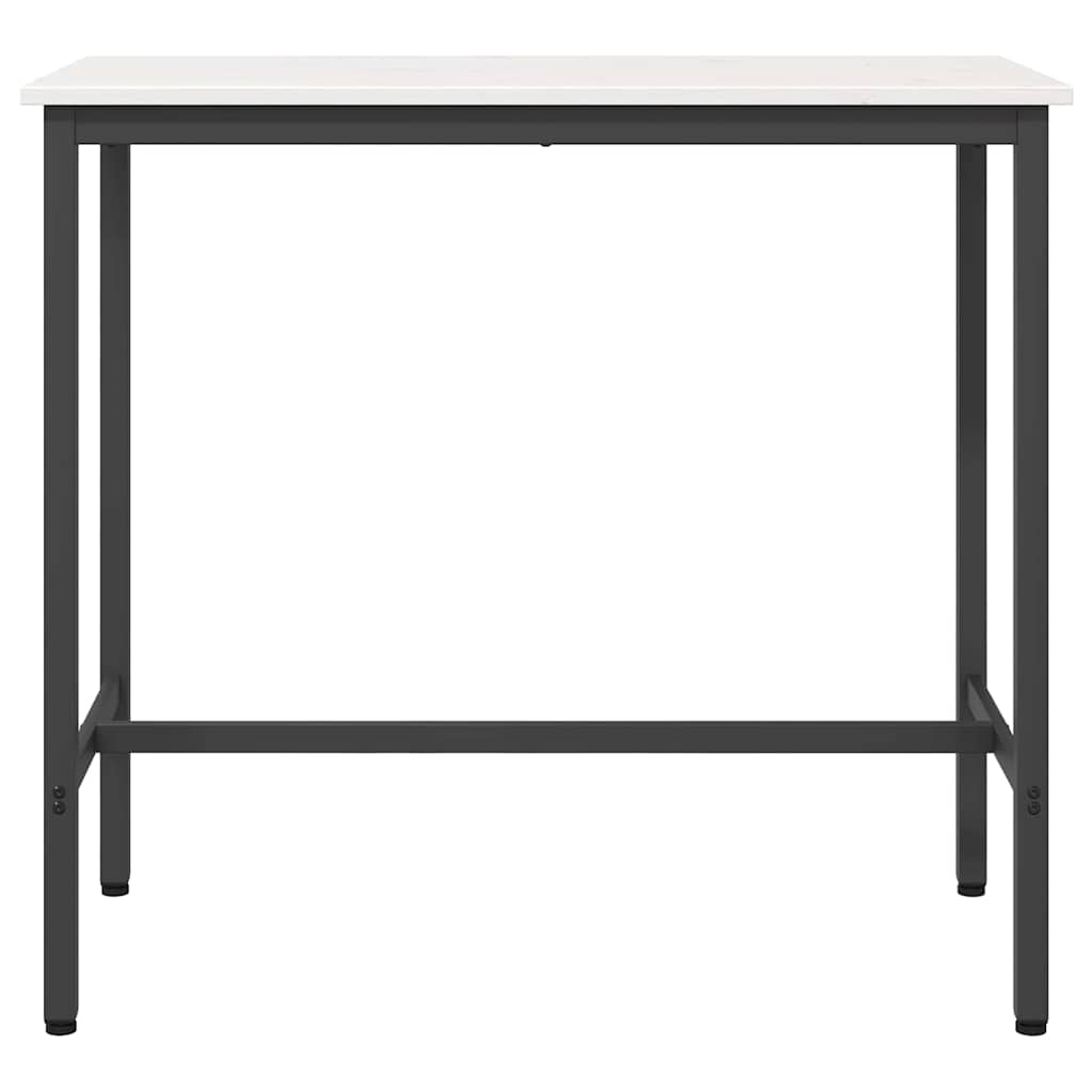 Tisch Weiß 100 x 50 x 91 cm Ingenieure Holz und Stahl