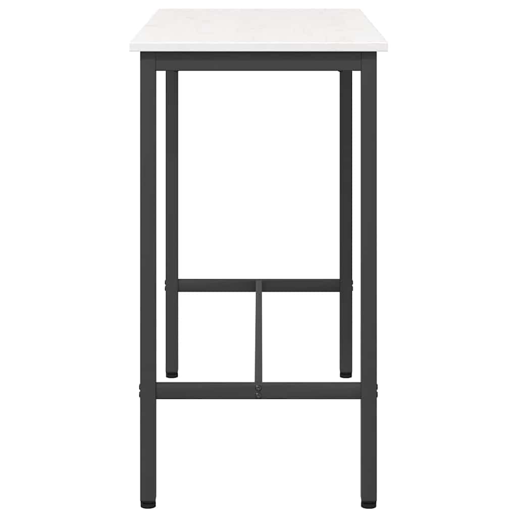 Tisch Weiß 100 x 50 x 91 cm Ingenieure Holz und Stahl