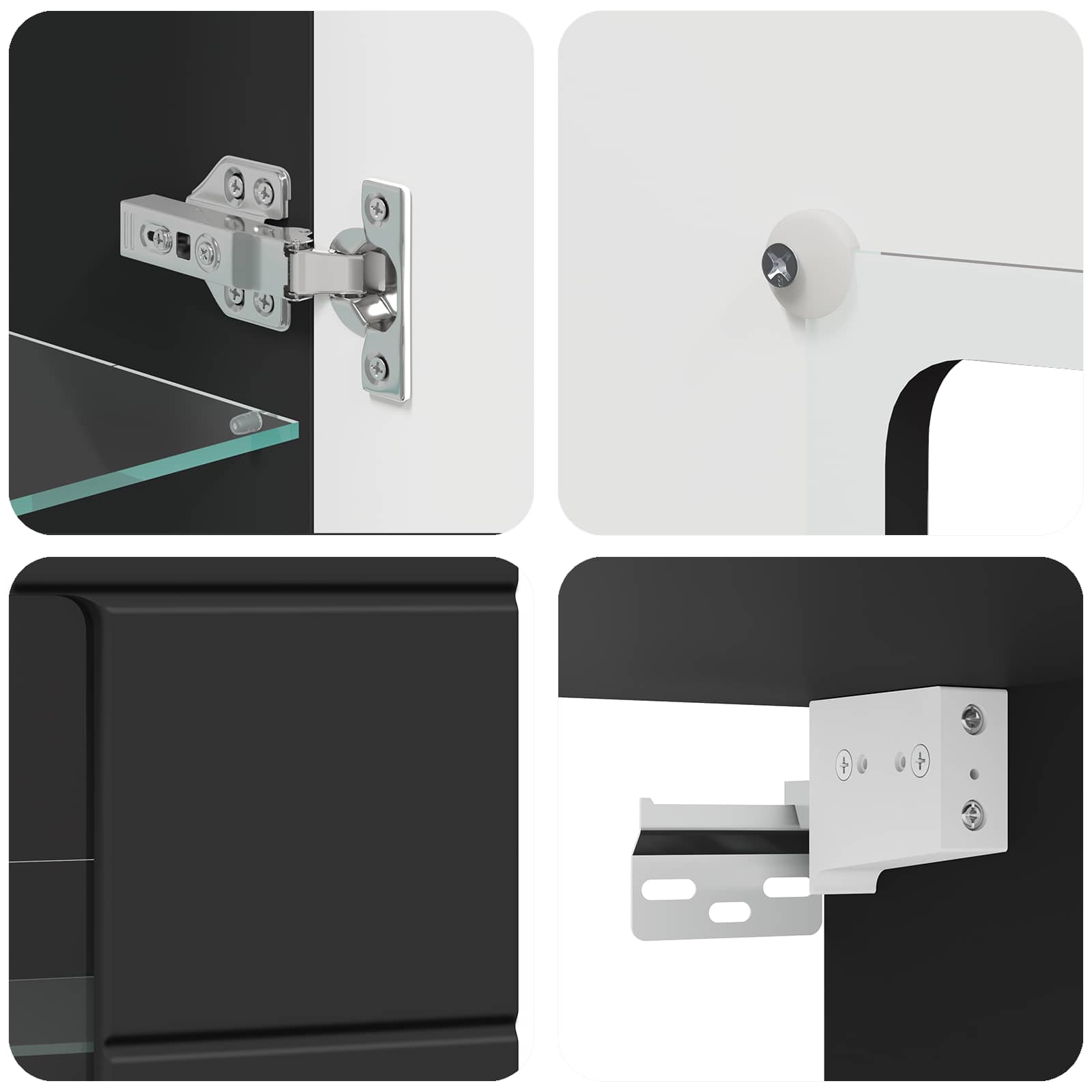 Holzschrank Schwarz Holzwerkstoff