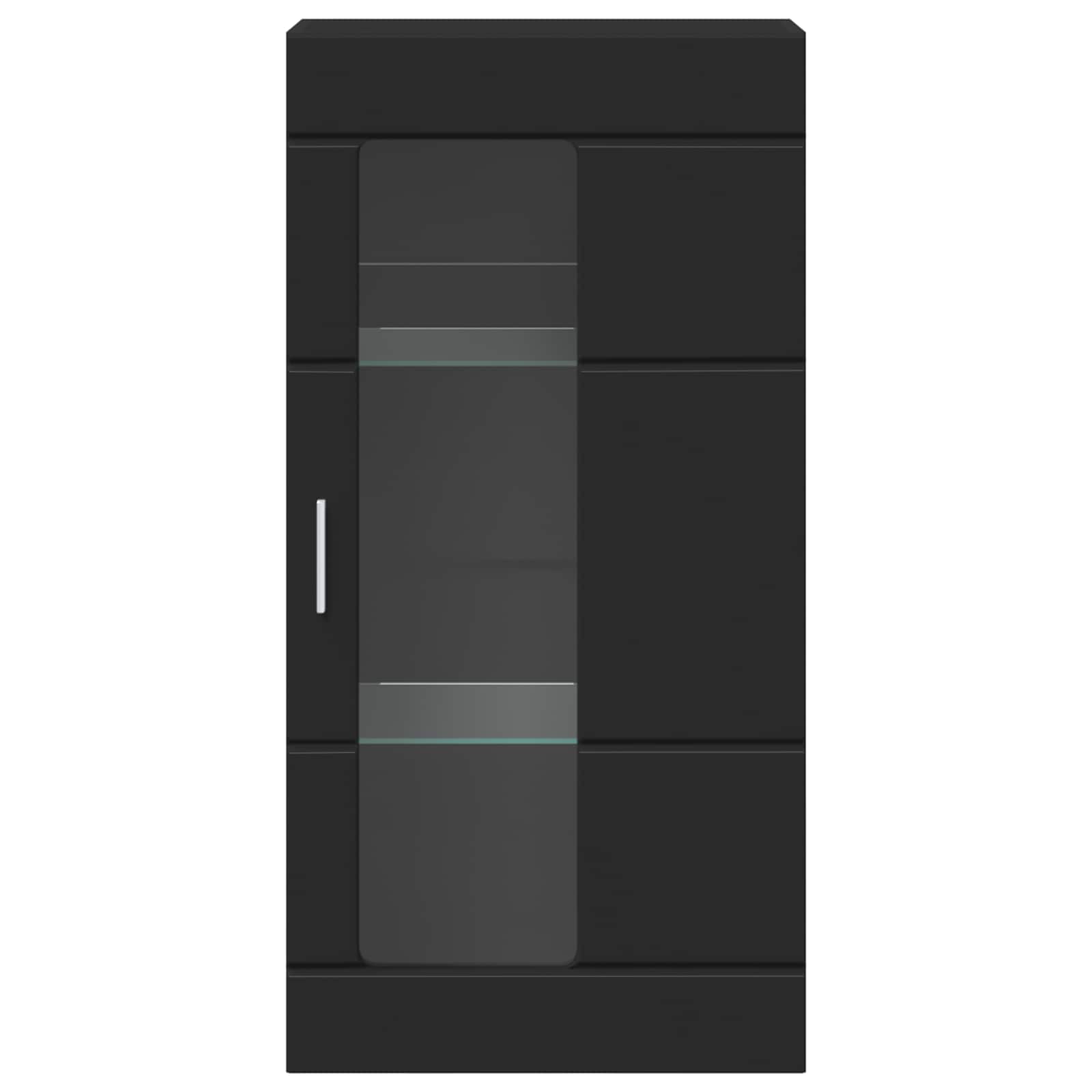 Holzschrank Schwarz Holzwerkstoff