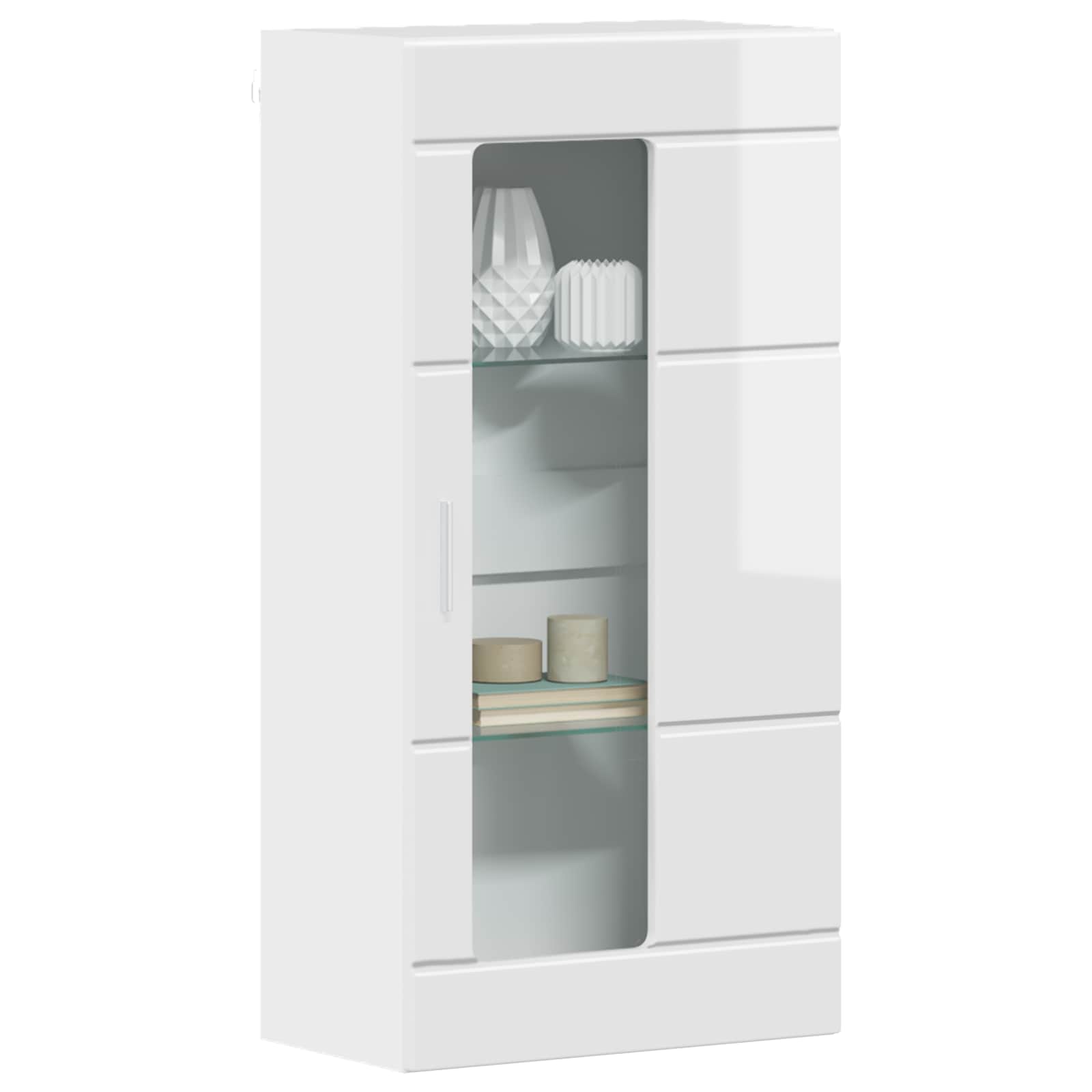 Holzschrank Hochglanz Weiß Holzwerkstoff