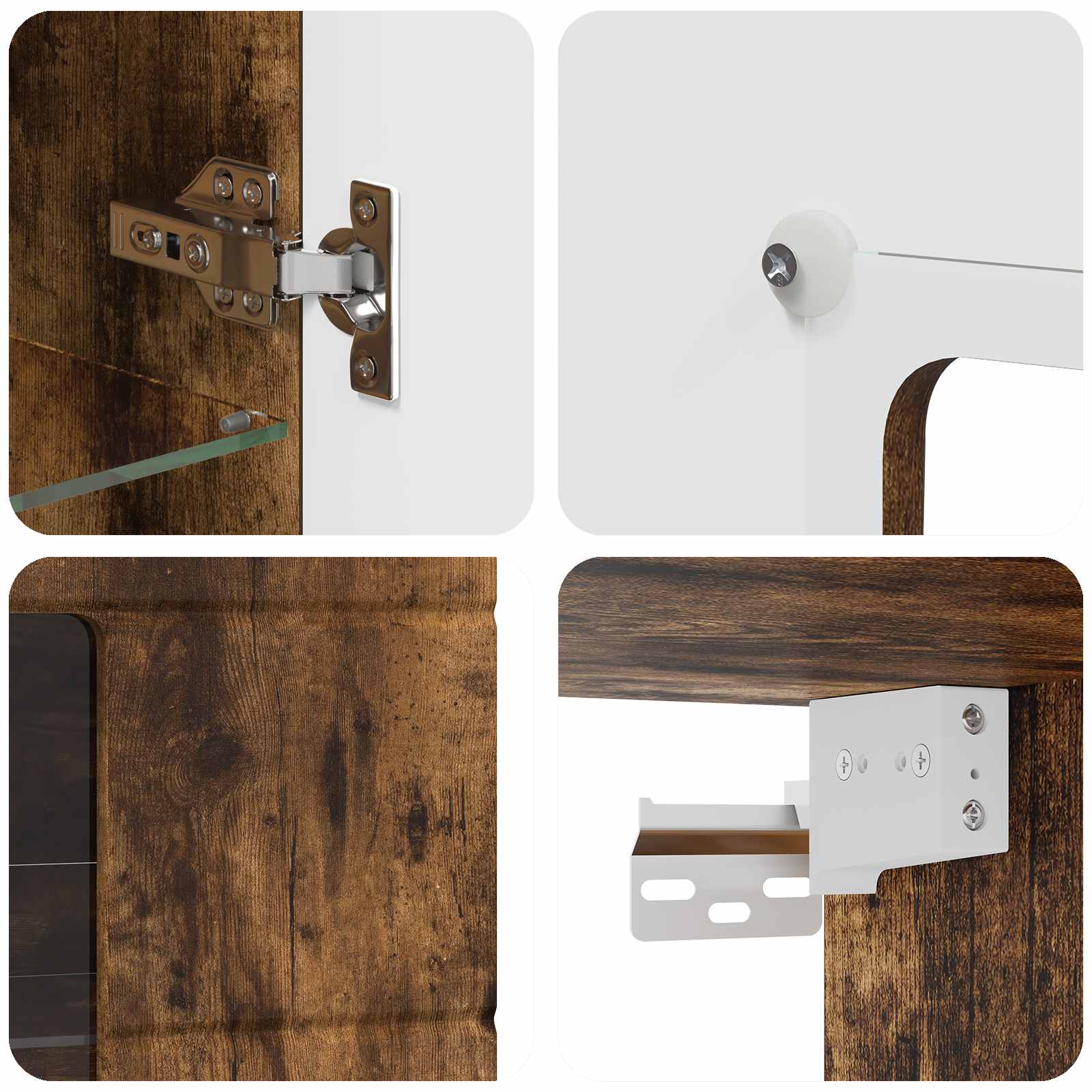 Holzschrank Geräucherte Eiche Holzwerkstoff