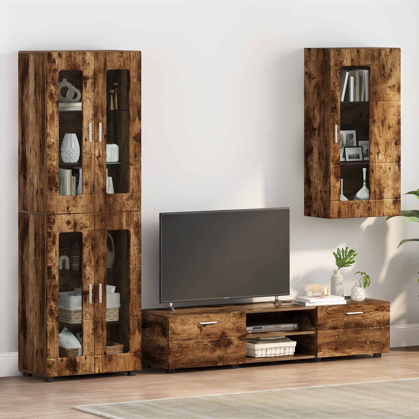 Holzschrank Geräucherte Eiche Holzwerkstoff